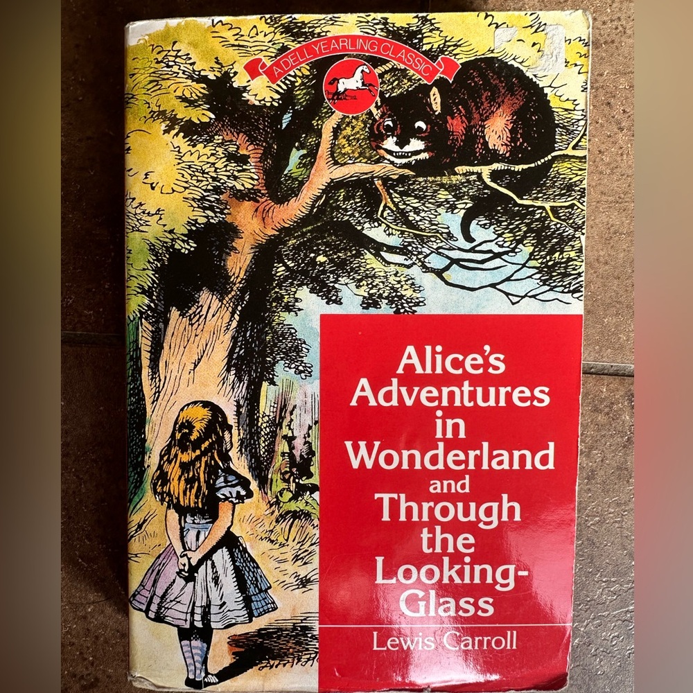 Vintage Alice’s Adventures in Wonderland Through the Looking Glass 1992 book